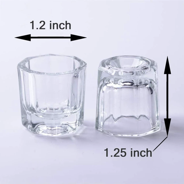 Alt view image 7 of 7 - Bulex Small Dappen Dish Clear Glass 2 Pack for Nails