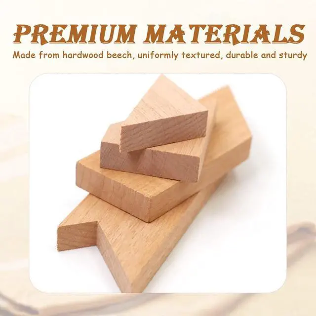 Alt view image 4 of 6 - KINGOU Wood T Shape Puzzle, 4 Pieces Brain Teaser Toy for Kids & Adults, Advanced Level, Great Gift & Party Favor, Includes Paper Instructions