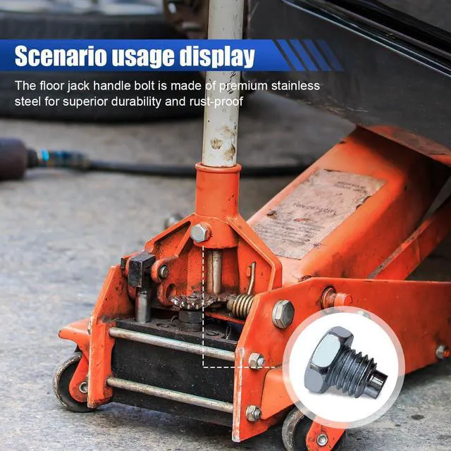 Alt view image 4 of 6 - Smilfuy 2PCS 3Ton 4Ton Horizontal Car Floor Jack Handle Bolts