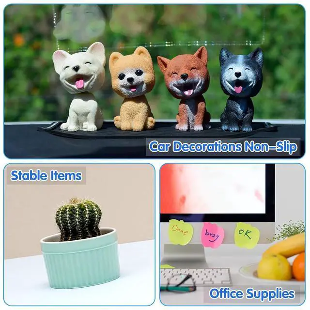 Alt view image 5 of 7 - JUNEBRUSHS 350 Pieces Double Sided Sticky Dots, Removable Poster Putty, Clear Round No Trace Adhesive for Wall Hanging, Balloon, Craft, DIY, Office Supplies (6 mm)