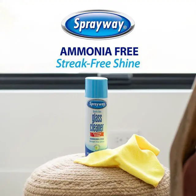 Alt view image 6 of 7 - Sprayway Glass Cleaner Foaming Aerosol Spray, 19oz, Pack of 2, Ammonia-Free, Streakless, Fast-Acting, Fresh Scent, Removes Fingerprints, Dust, Dirt, Smoke Film