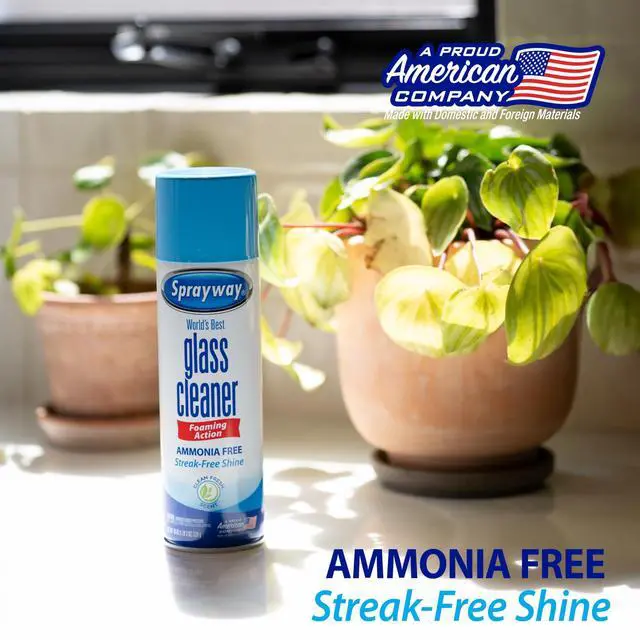 Alt view image 4 of 7 - Sprayway Glass Cleaner Foaming Aerosol Spray, 19oz, Pack of 2, Ammonia-Free, Streakless, Fast-Acting, Fresh Scent, Removes Fingerprints, Dust, Dirt, Smoke Film
