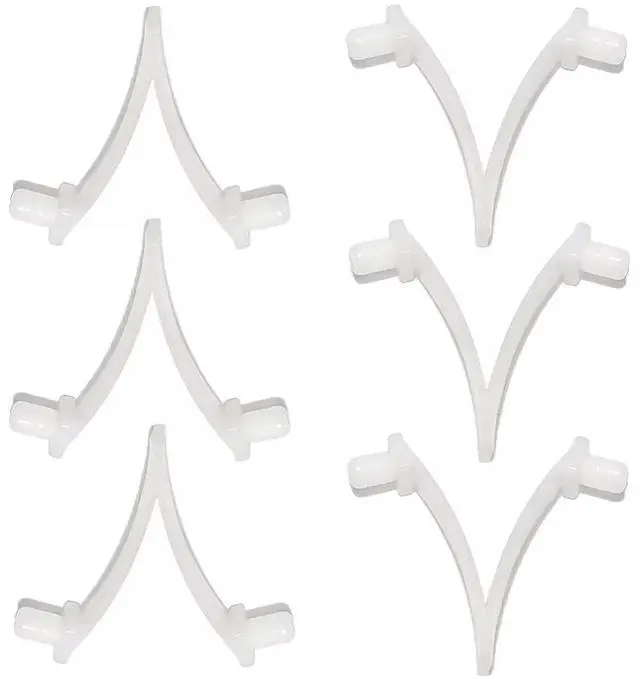 Main image of ATIE Butterfly Pool Clips 6-Pack for Swimming Pool Brush, Skimmer, Vacuum, Mini Jet Vacuum, Telescopic Pole