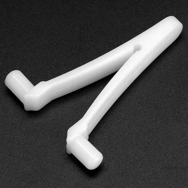 Alt view image 6 of 6 - ATIE Butterfly Pool Clips 6-Pack for Swimming Pool Brush, Skimmer, Vacuum, Mini Jet Vacuum, Telescopic Pole