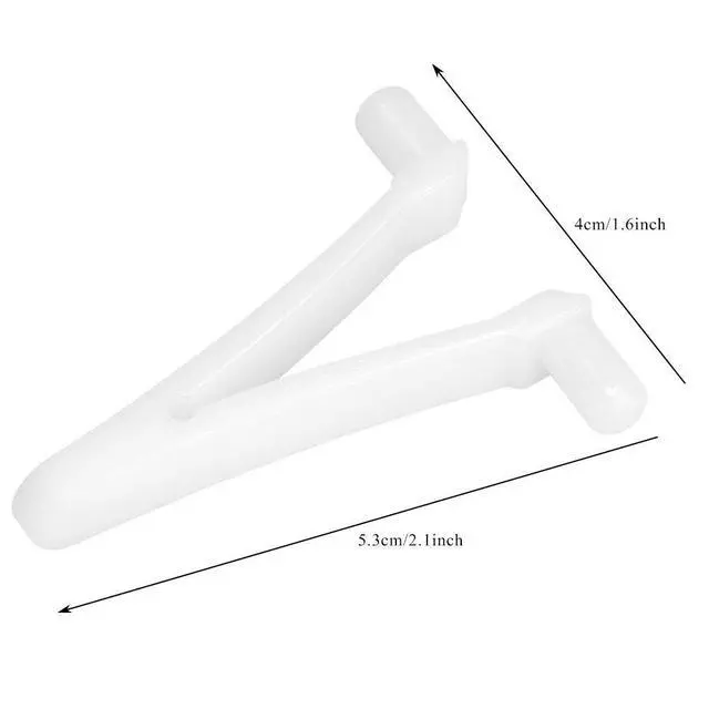 Alt view image 2 of 6 - ATIE Butterfly Pool Clips 6-Pack for Swimming Pool Brush, Skimmer, Vacuum, Mini Jet Vacuum, Telescopic Pole