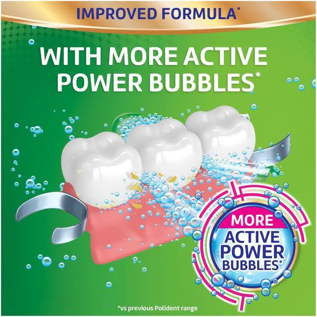 Alt view image 6 of 6 - Polident Antibacterial Dental Appliance Cleanser Tablets, 60 Count