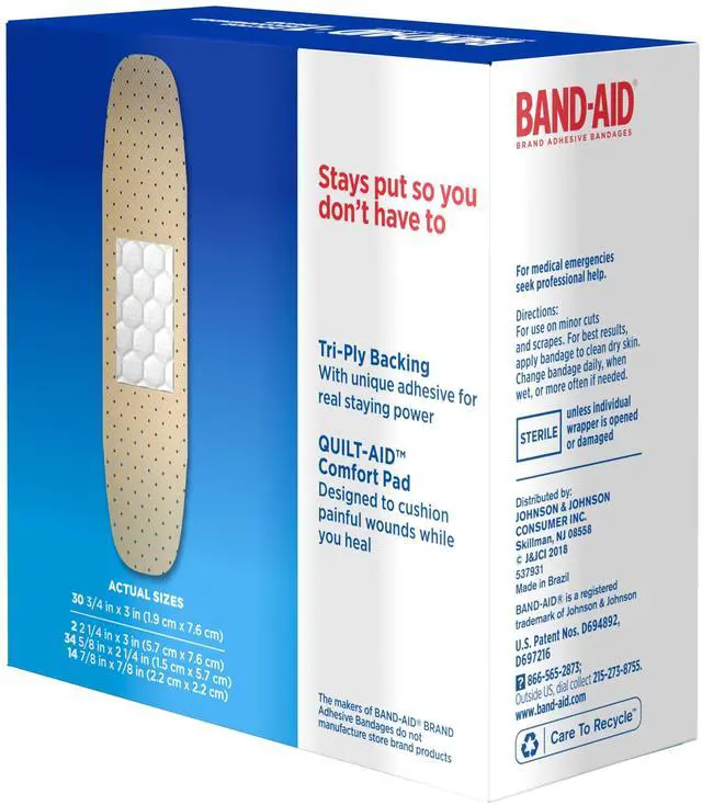 Alt view image 4 of 7 - BAND-AID Tru-Stay Sheer Adhesive Bandages, Assorted Sizes, 80 Count