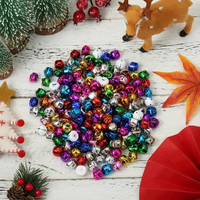 Alt view image 4 of 4 - 12 Colors 60PCS 0.59Inch Jingle Bells for Crafting, Home Decor, Party, Pets, Christmas - Multi-Color Mini Bell Set
