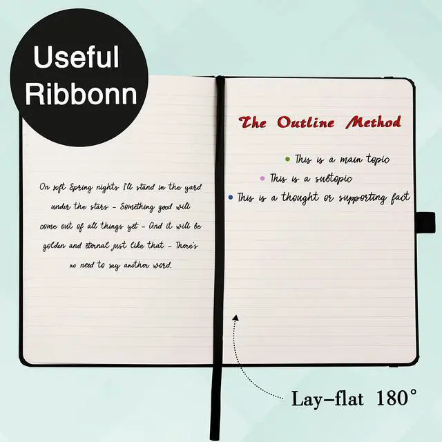 Alt view image 6 of 7 - Ruled Classic Lined Notebook Journal, 5.3" x 8.26"