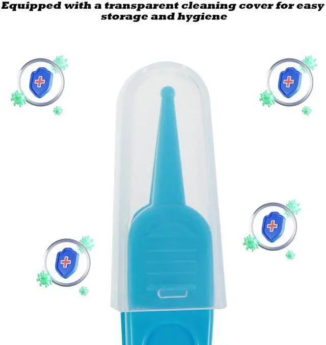 Alt view image 2 of 7 - 5 Pcs Nose Cleaning Tweezers, 5 Colors Baby Booger Picker with Round Head, Ear Noses Navel Cleaner Clip