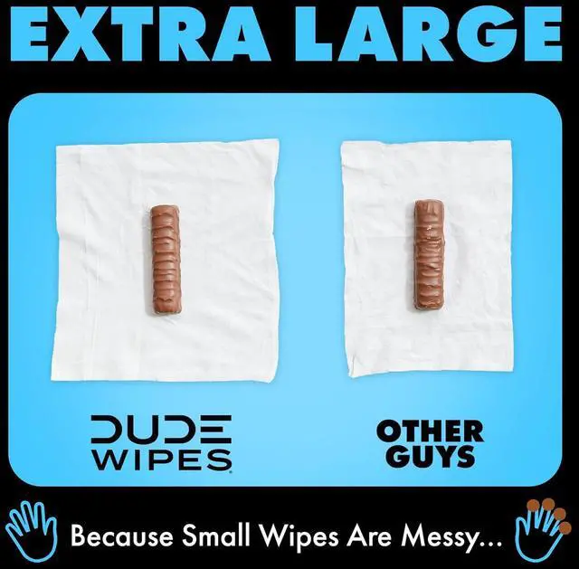 Alt view image 5 of 6 - DUDE Wipes Unscented Adult Flushable Travel Wipes for Camping, 18 Count