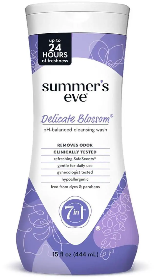 Main image of Summer's Eve All-Over Daily Feminine Wash, Delicate Blossom, 15 Fl Oz