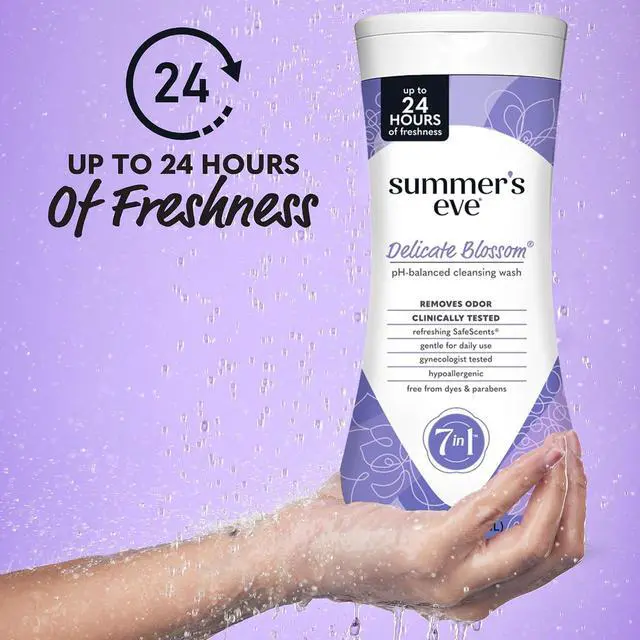 Alt view image 6 of 6 - Summer's Eve All-Over Daily Feminine Wash, Delicate Blossom, 15 Fl Oz