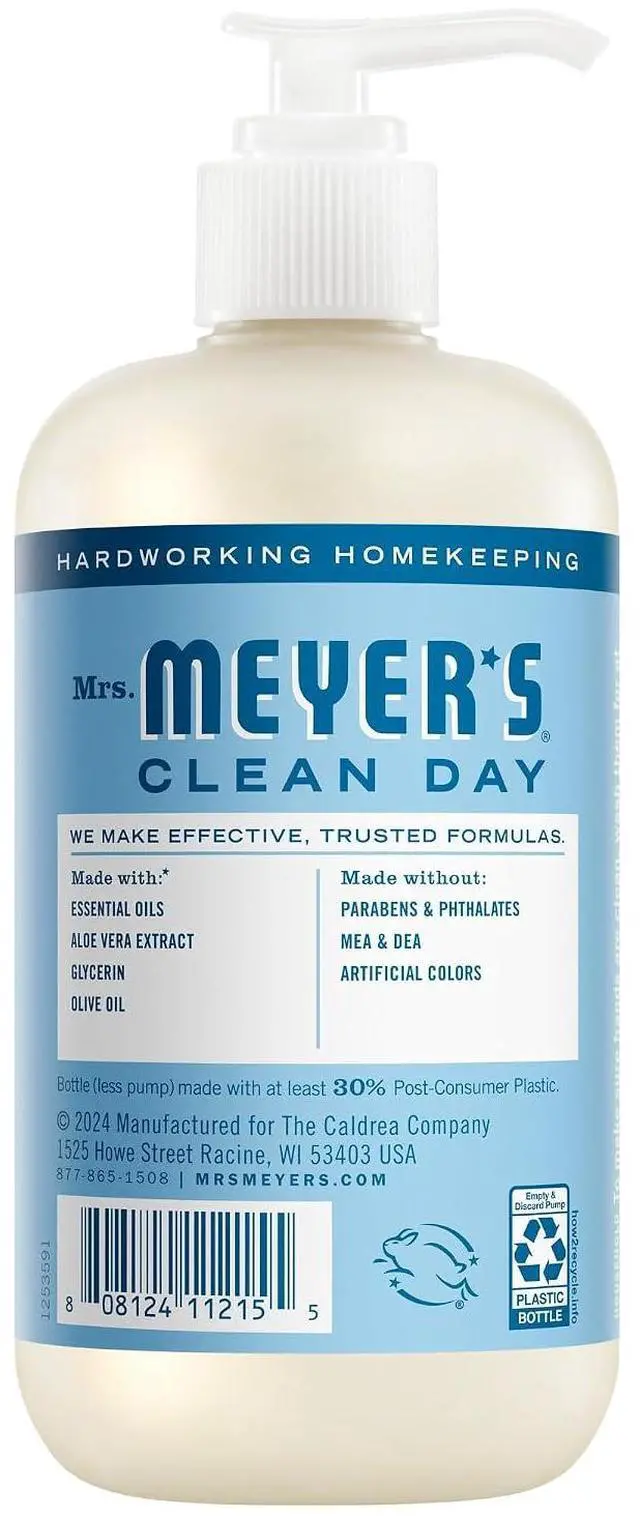 Alt view image 2 of 6 - Mrs. Meyer's Clean Day Hand Soap, Rain Water Scent, 12.5 Fl Oz