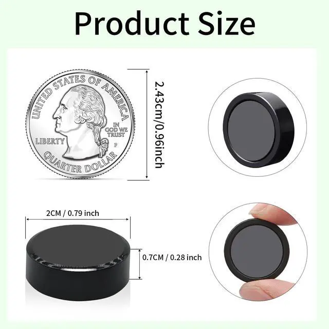 Alt view image 5 of 7 - 20Pcs Small Round Heavy Duty Fridge Magnets for Whiteboard Classroom Use