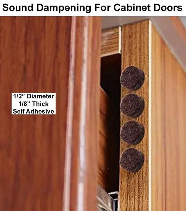 Alt view image 2 of 5 - 1/2" Diameter 1/8" Thick Round Black Self Adhesive Felt Bumpers (48 Pack)