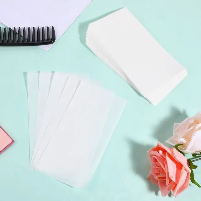 Alt view image 2 of 7 - 100PCS High Temperature Resistance Disposable Salon Perm Papers, Thin End Papers for Hair Perm, 15 x 7.5cm Hair Wrapping Paper for Cold and Hot Perms