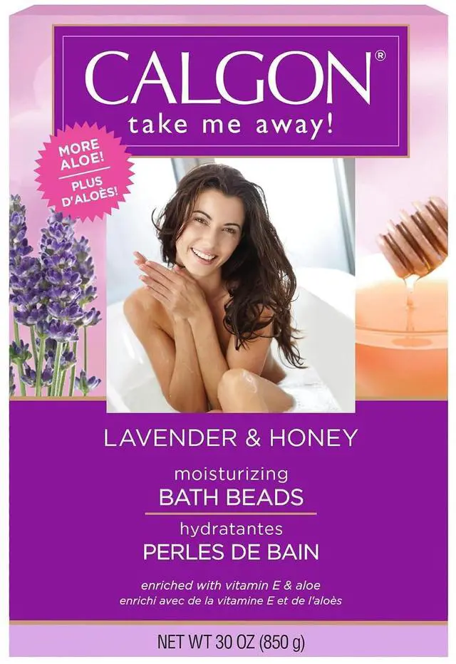 Main image of Calgon Ultra-Moisturizing Bath Beads, Lavender & Honey, 30oz