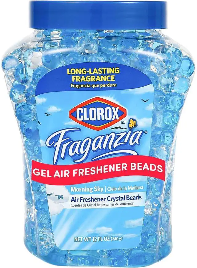 Main image of Clorox Fraganzia Crystal Beads Air Freshener, 12 Fl Oz, Morning Sky Scent