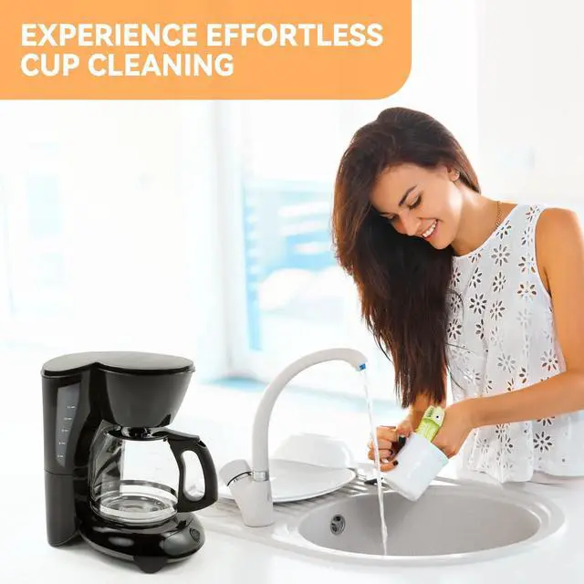 Alt view image 2 of 6 - 3-in-1 Cup Lid Gap Cleaning Brush Set, Multifunctional Silicone Bottle and Kitchen Crevice Cleaner (Multicolored)
