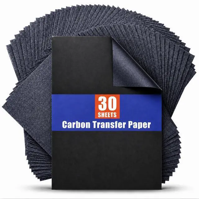 Main image of PSLER Black Carbon Paper for Tracing - 30Pcs Graphite Transfer Paper, A4