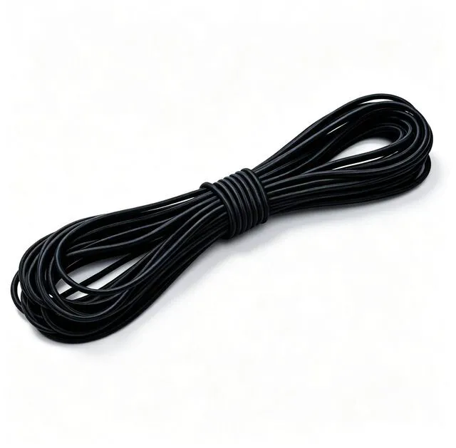 Main image of Heavy Duty Elastic Bungee Cord, 1/8" x 50', Black