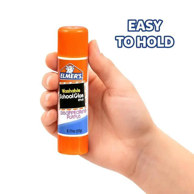 Alt view image 6 of 6 - Elmer's Disappearing Purple School Glue Sticks, 22Grams, 3Count, Washable, Poster, Vision Board, Back to School Supplies, #1 Teacher Brand