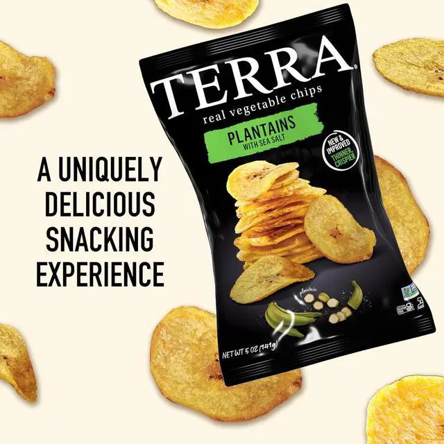 Alt view image 2 of 7 - Terra Plantains Real Sea Salt Vegetable Chips 5oz