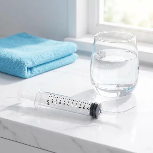 Alt view image 5 of 7 - 5 Pack Wisdom Teeth Irrigation Syringes with Measure Scale and Curved Tip for Dental Care, Liquid, Oral, and Tonsil Stone