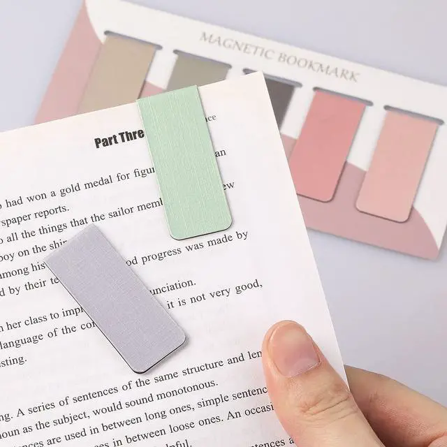 Alt view image 7 of 7 - 15 Pieces Magnetic Bookmarks for Women, Men, Book Lovers, Students, Teachers - Misty, Ocean, Emerald