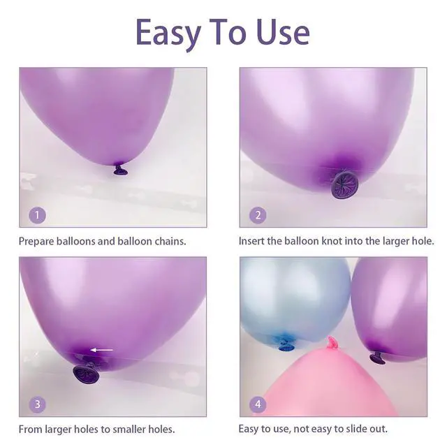 Alt view image 5 of 6 - HANWER Balloon Arch Kit with 4 Rolls Balloon Tape and 4 Rolls Glue Points Dots for Party Wedding Birthday Decorations