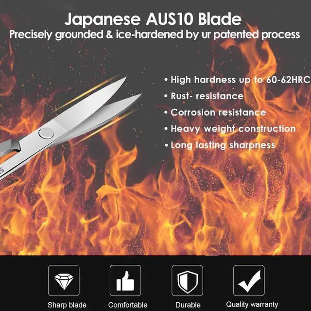 Alt view image 4 of 6 - 2 Pack Stainless Steel Facial Hair Grooming Scissors, Curved Rounded Pointed Nose Scissors for Eyebrows, Mustache, Beard, Eyelashes, Silver