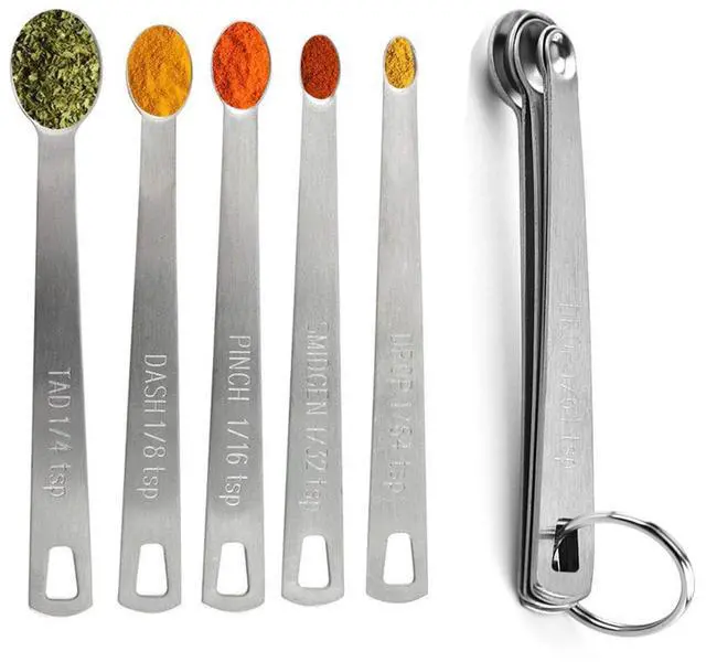 Main image of Measuring Spoons, 1/4Tsp, 1/8Tsp, 1/16Tsp, 1/32Tsp, 1/64Tsp