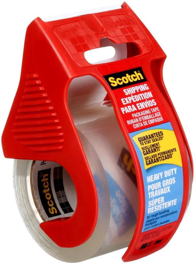 Alt view image 7 of 7 - Scotch Heavy Duty Packing Tape with Dispenser, 1.88in x 800in