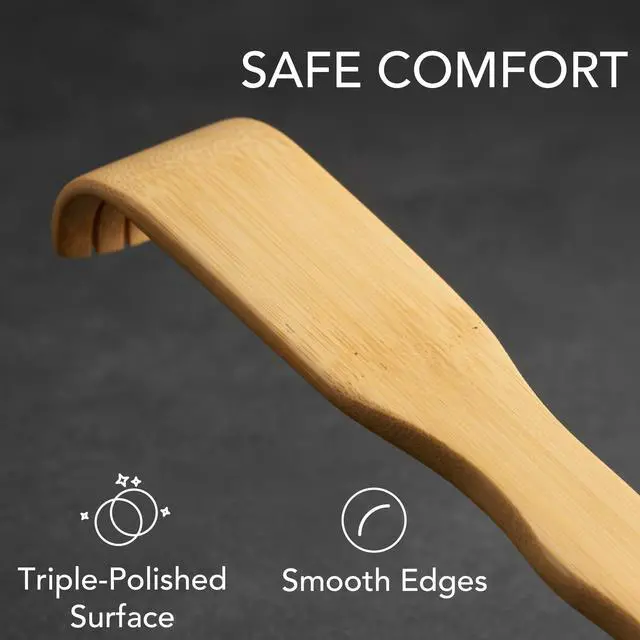 Alt view image 5 of 7 - Slick Bamboo Back Scratcher, 16.5in, 2-Pack, Long Handle