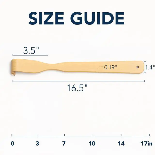 Alt view image 4 of 7 - Slick Bamboo Back Scratcher, 16.5in, 2-Pack, Long Handle