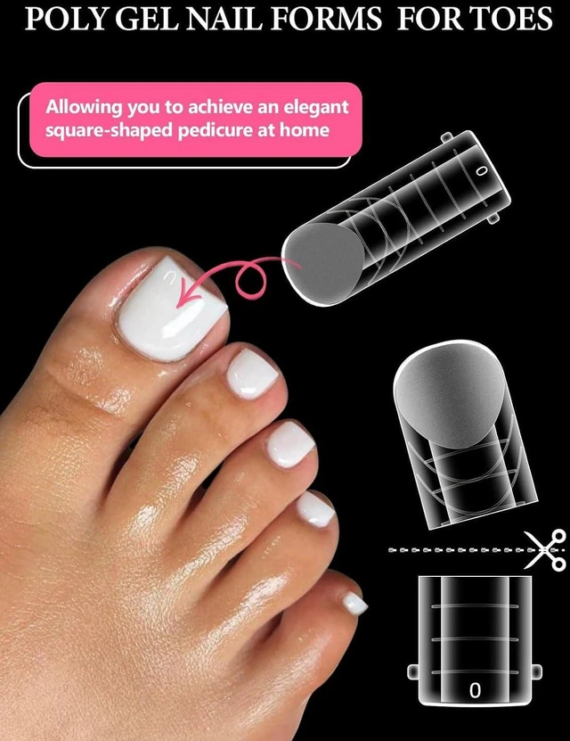 Alt view image 2 of 6 - EBANKU Poly Gel Toenail Kit with Dual Nail Forms Reusable