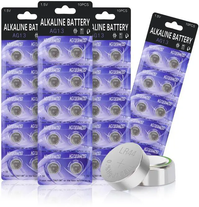 Main image of LR44 Button Cell Battery 40 Pack, LR44 AG13 357 303 SR44 1.5V Coin Batteries