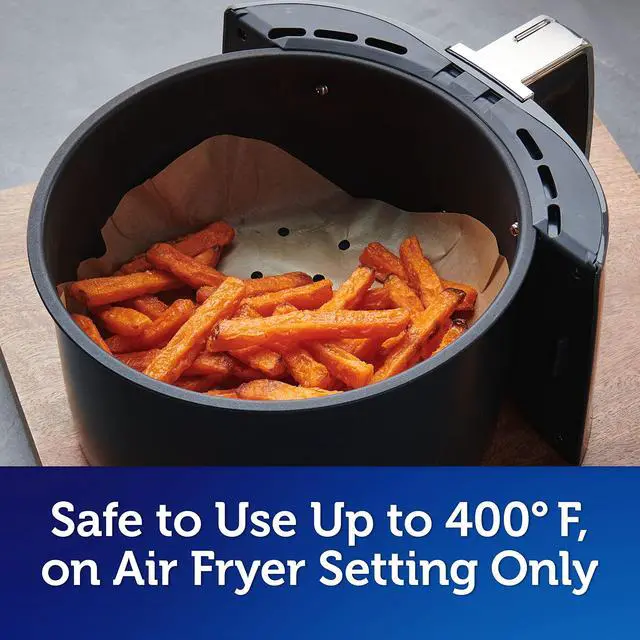 Alt view image 4 of 6 - Reynolds Kitchens Air Fryer Liners, Disposable Unbleached Parchment Paper Sheets, 50 Count