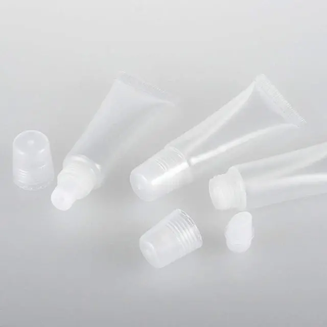 Alt view image 5 of 7 - Quacc 6 PCS Empty Lip Gloss Tubes 8ml Clear Soft Mini Cosmetic Containers Refillable Lip Balm Squeeze Tube for DIY Makeup Travel Toiletries