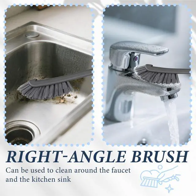 Alt view image 4 of 7 - 15pcs Hard Bristle Crevice Cleaning Brush, Grout Cleaner Brush for Kitchen Bathroom Sink and Dead Corners