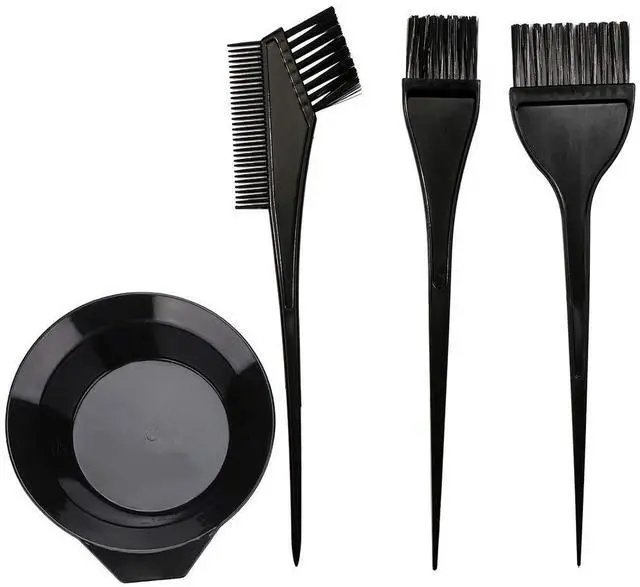 Main image of Hair Dye Color Brush and Bowl Set, Black