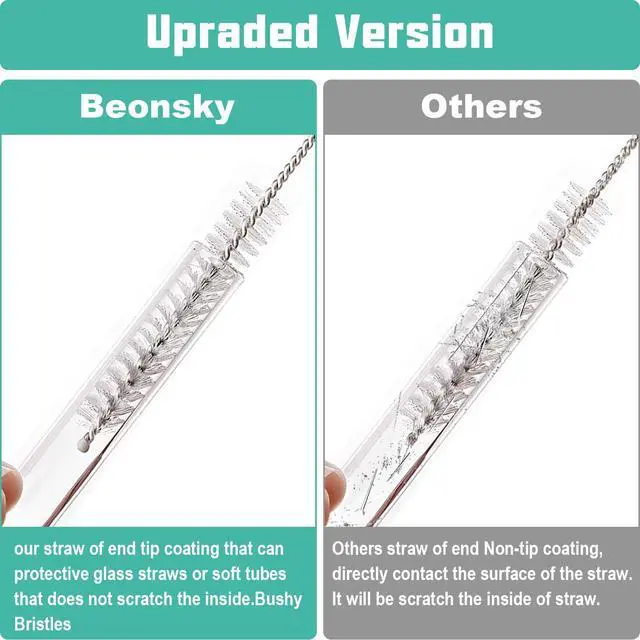 Alt view image 6 of 6 - 10Pcs Extra Long Straw Cleaner Brush for Stanley 40oz 30oz 20oz 14oz Mug, Glass, Stainless Steel, Bottle and Silicone Straw