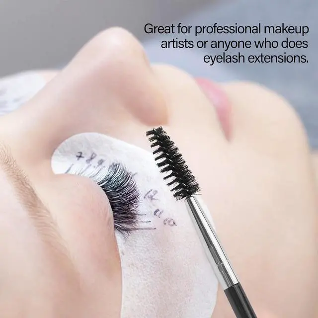 Alt view image 3 of 6 - Quacc 3 PCS Eyelash Spoolies Brushes, Black