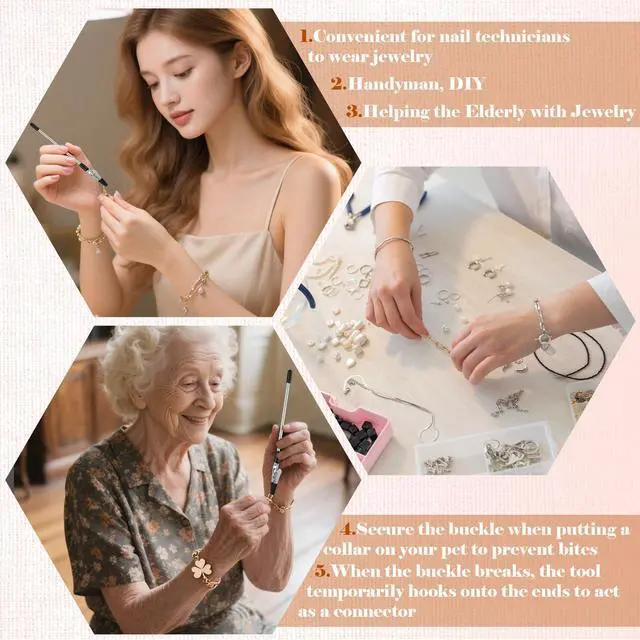 Alt view image 6 of 6 - 2 Pcs Bracelet Helper Tool Easy to Put on Yourself