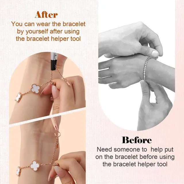 Alt view image 2 of 6 - 2 Pcs Bracelet Helper Tool Easy to Put on Yourself