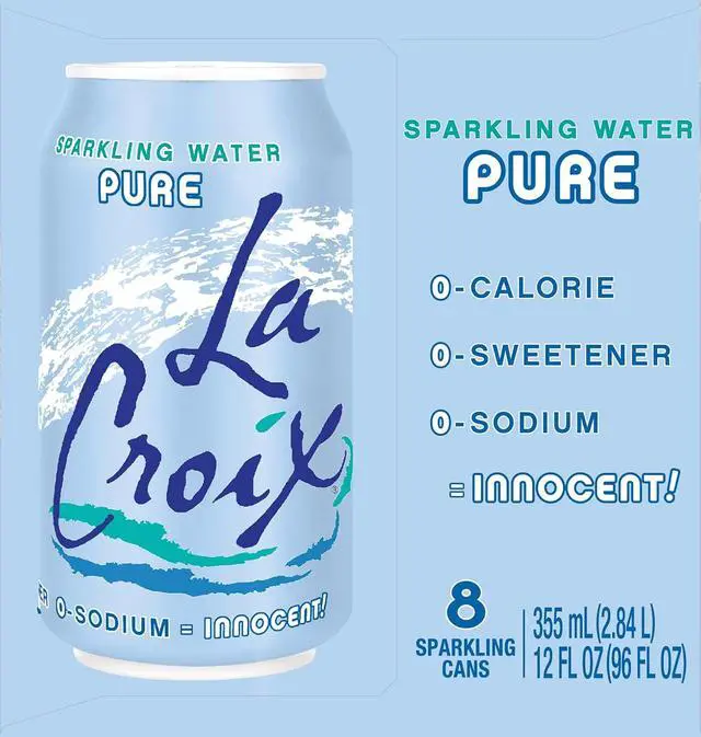 Alt view image 2 of 5 - LaCroix Sparkling Water Pure 12Fl Oz Pack of 8