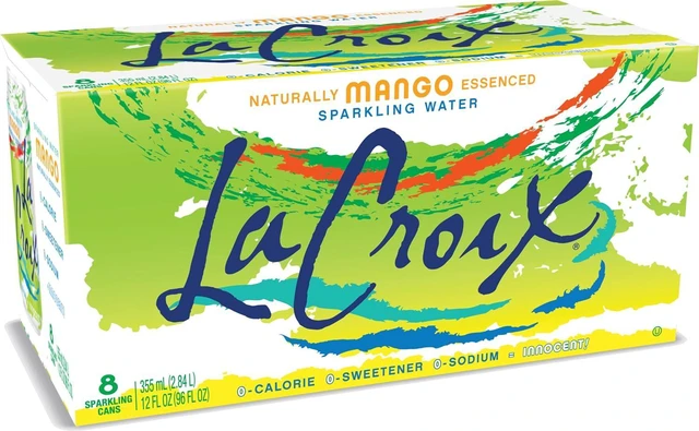 Main image of La Croix Sparkling Water Mango, 12 fl oz, 8 Pack