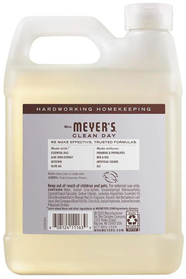 Alt view image 5 of 6 - Mrs. Meyer's Clean Day Hand Soap Refill, Lavender Scent, 33Fl Oz
