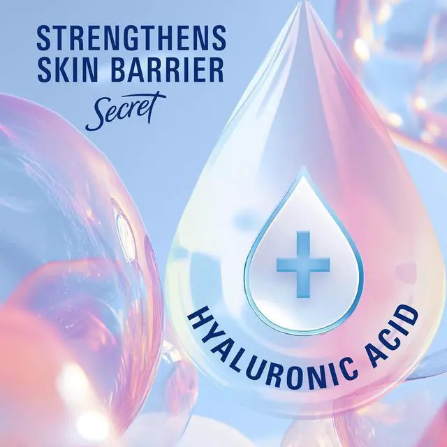Alt view image 3 of 6 - Secret Clinical Strength 100HR Invisible Solid Antiperspirant & Deodorant for Women, 3X Stress Protection with Hyaluronic Acid, PH Balanced, Completely Clean Scent, 0.5 o